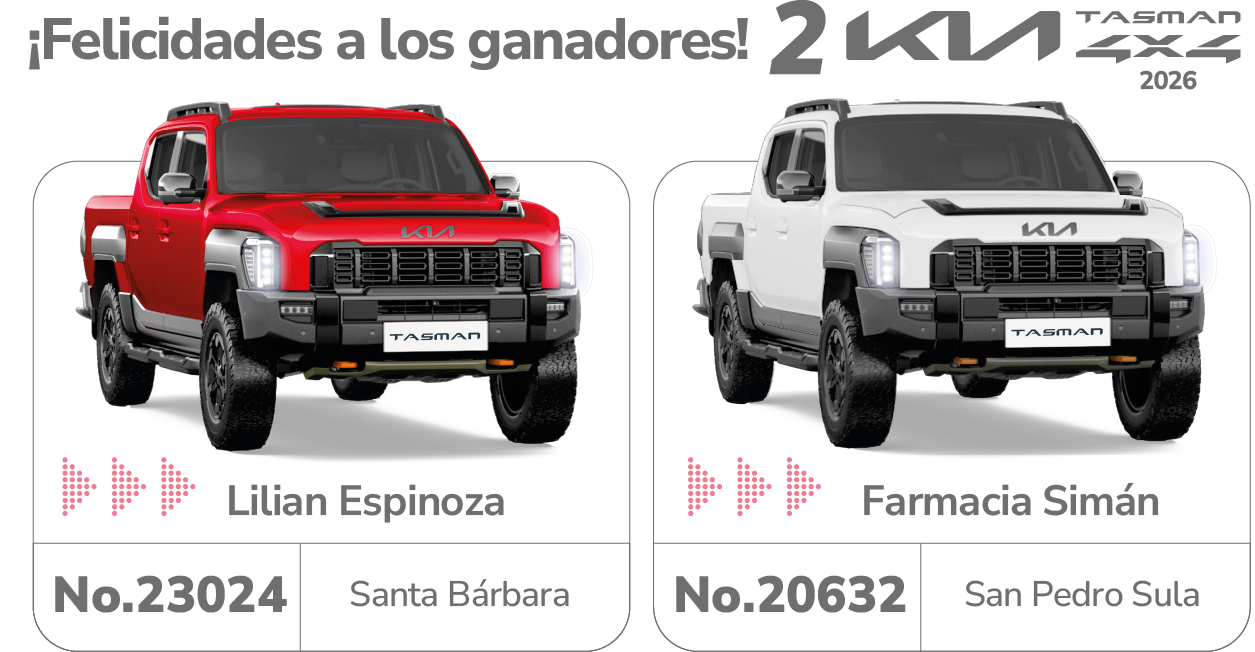 Felicidades a los ganadores de los 2 KIA Tasman